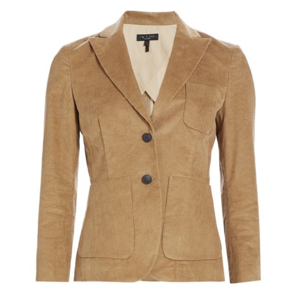 NWOT RAG & BONE Nancy Slim Corduroy Blazer - Picture 5 of 11